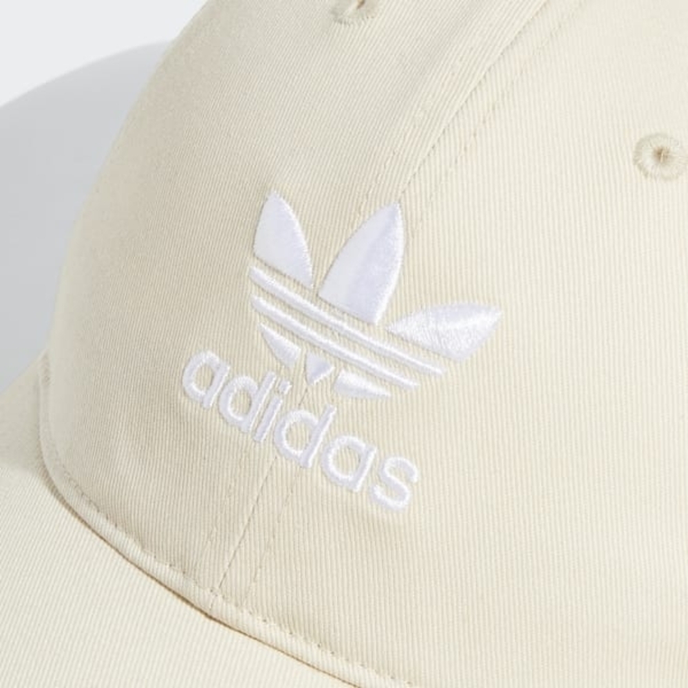 Adidas Originals Wonder White Strapback Hat Adjustable Fit Cotton Unisex Cap - Picture 3 of 6